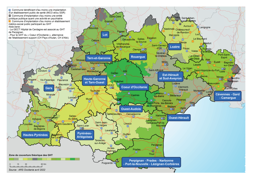 GCS-ASO - Groupement Achat Santé d'Occitanie - Accueil - Carte GHT
